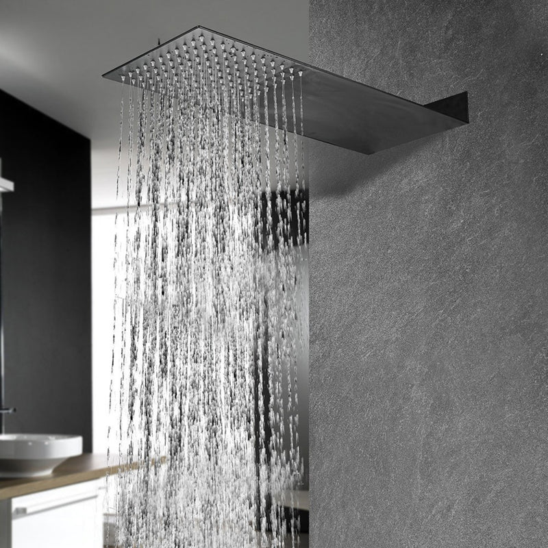 Chuveiro Quadrado Ultra Slim de Parede em Inox – Modelo Moderno Cleanse