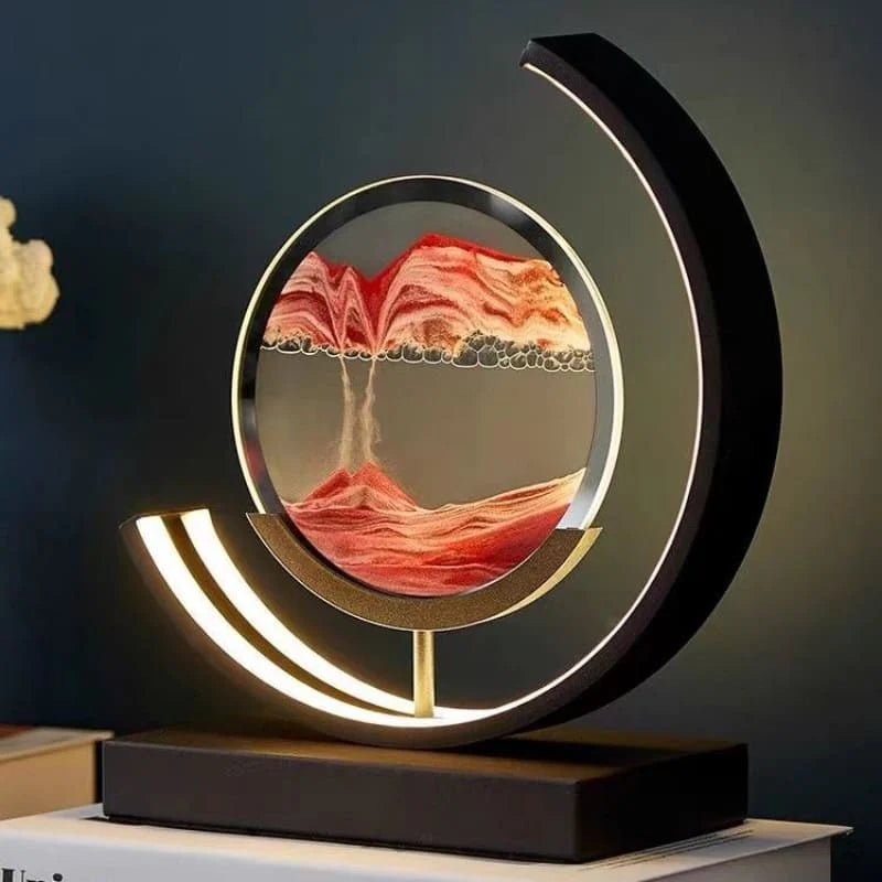 Luminária de Mesa LED Ampulheta – Estilo Decorativo Ambience