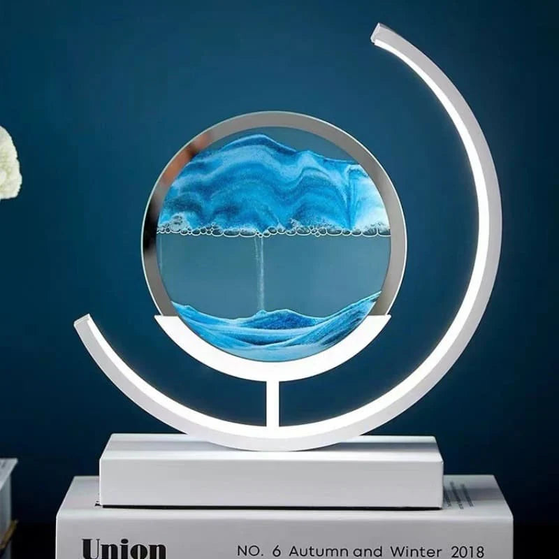 Luminária de Mesa LED Ampulheta – Estilo Decorativo Ambience