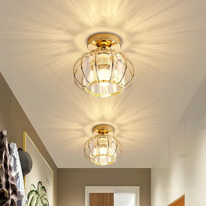 Lustre Luminária de Teto Moderno Cristal Sfera