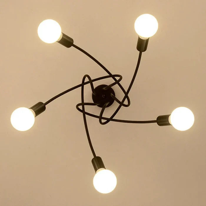 Lustre Sputnik Entrelaçado de Teto para Quarto e Sala