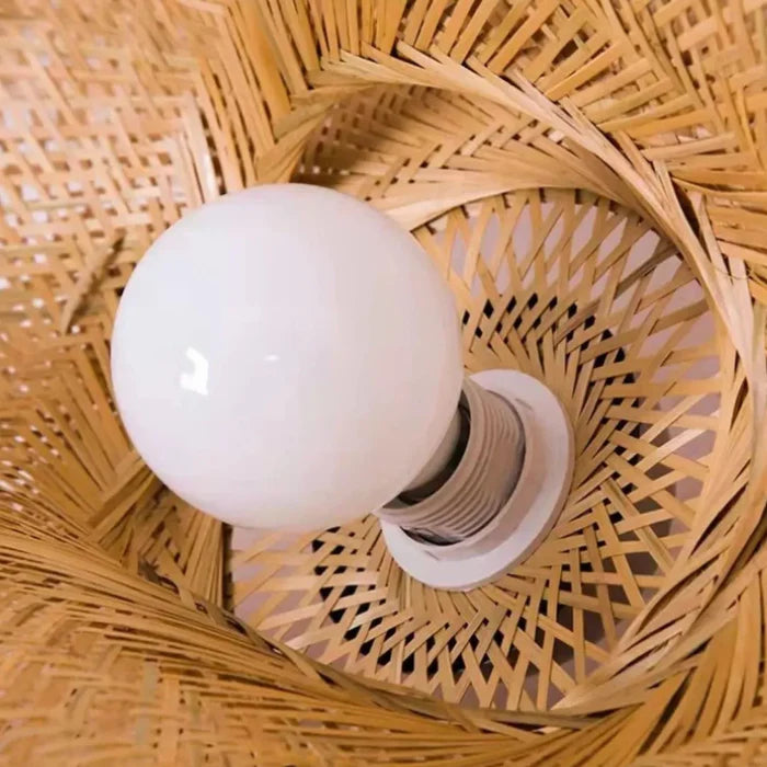 Lustre Pendente Bamboo Essence com Design Natural