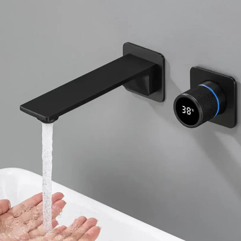 Torneira Termostática Digital de Parede para Banheiro com Controle de Temperatura