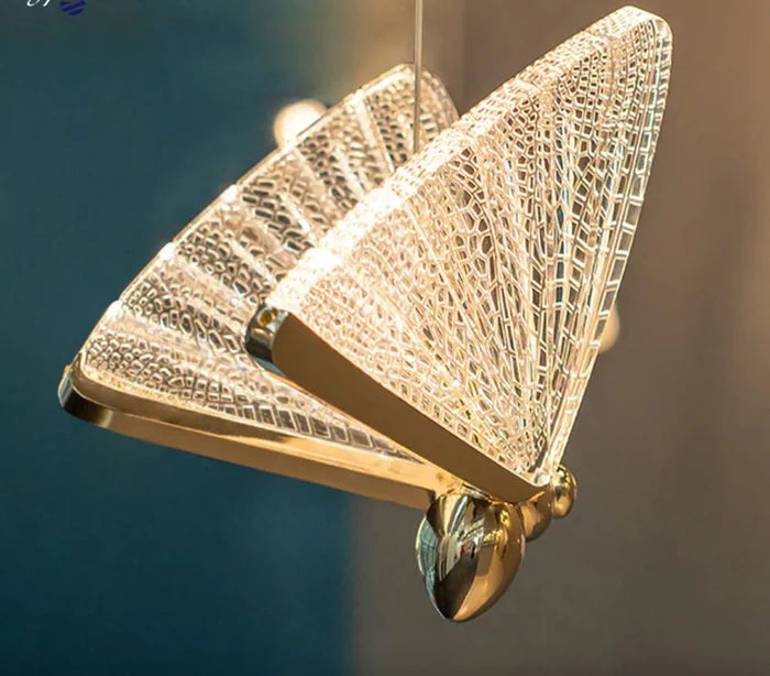 Lustre Pendente de Luxo Estilo Butterfly